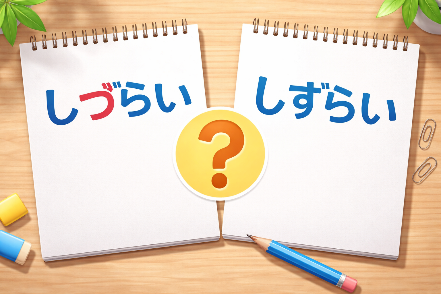 しづらいとしずらいの違い
